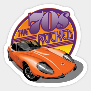 The 70s rocked Marcos Sticker